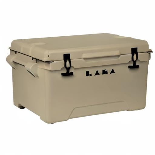LAKA 45 Qt tan cooler with ergonomic carry handles