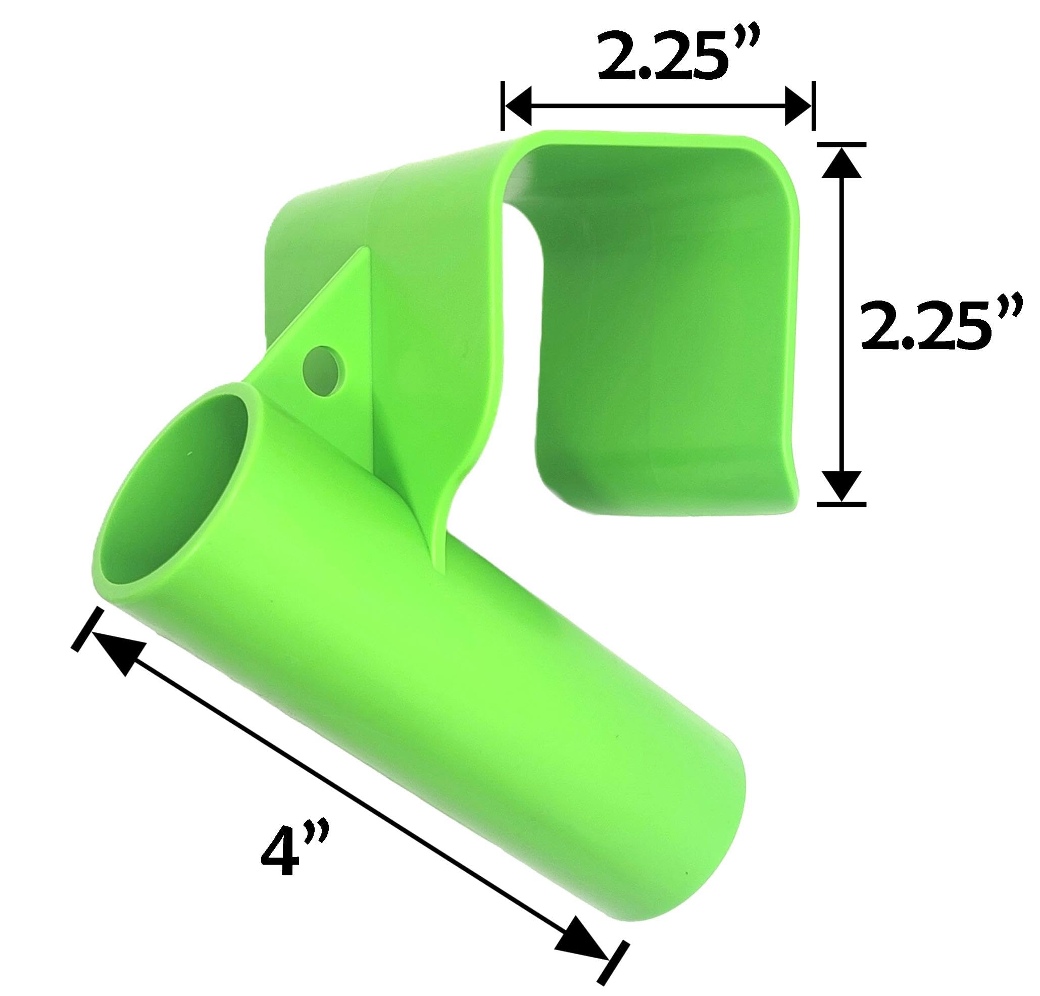 Close-up of Lakco Sled Rod Holder with durable plastic