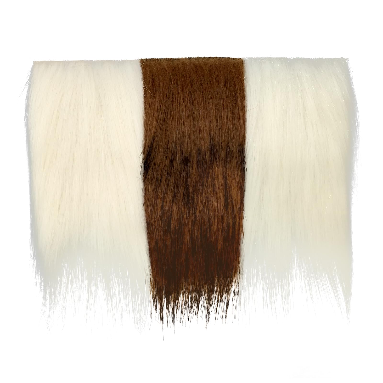 White faux bucktail hair for fly tying