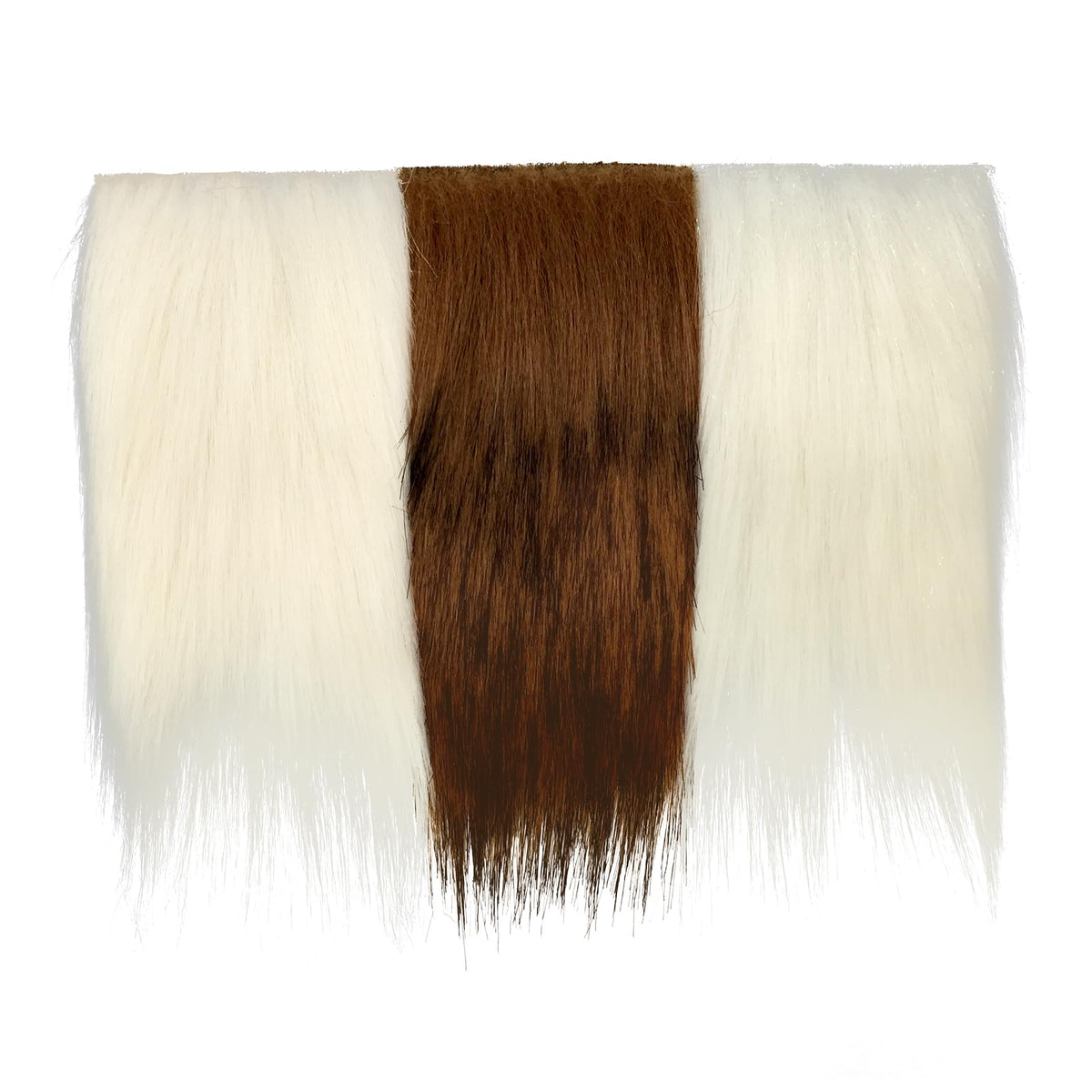 White faux bucktail hair for fly tying
