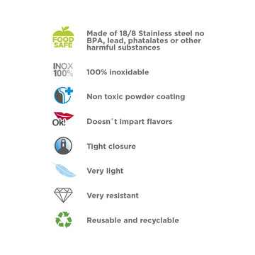 BPA-free label on Laken bottle for chemical-free hydration