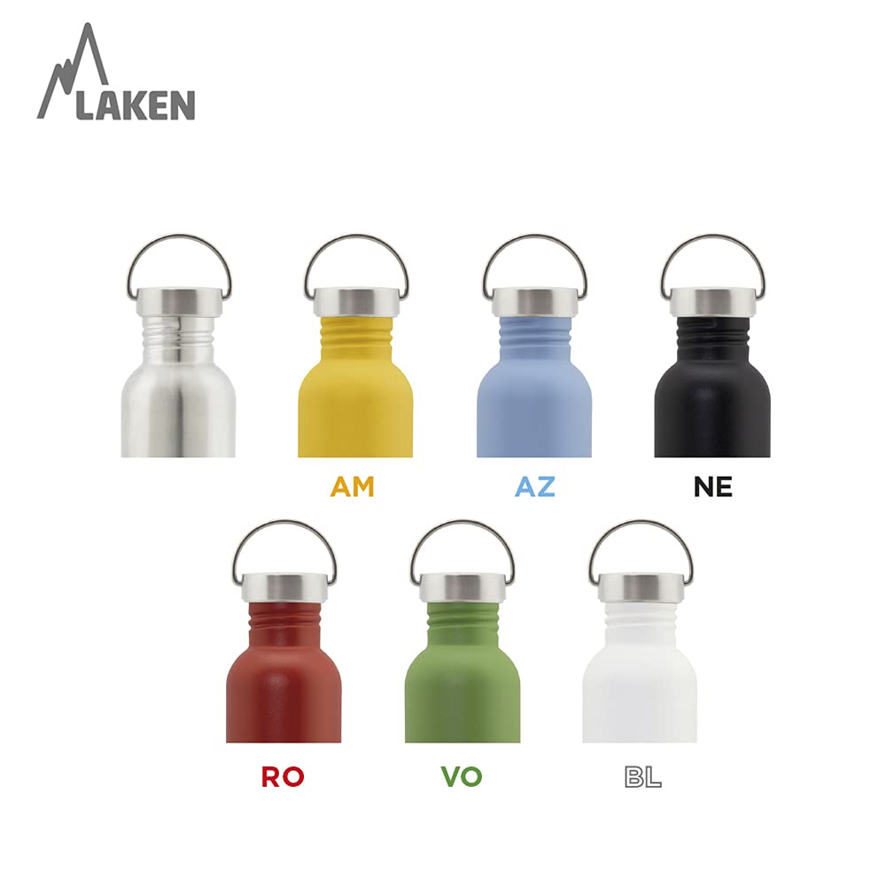 Standard-mouth closure on Laken bottle provides a hermetic seal