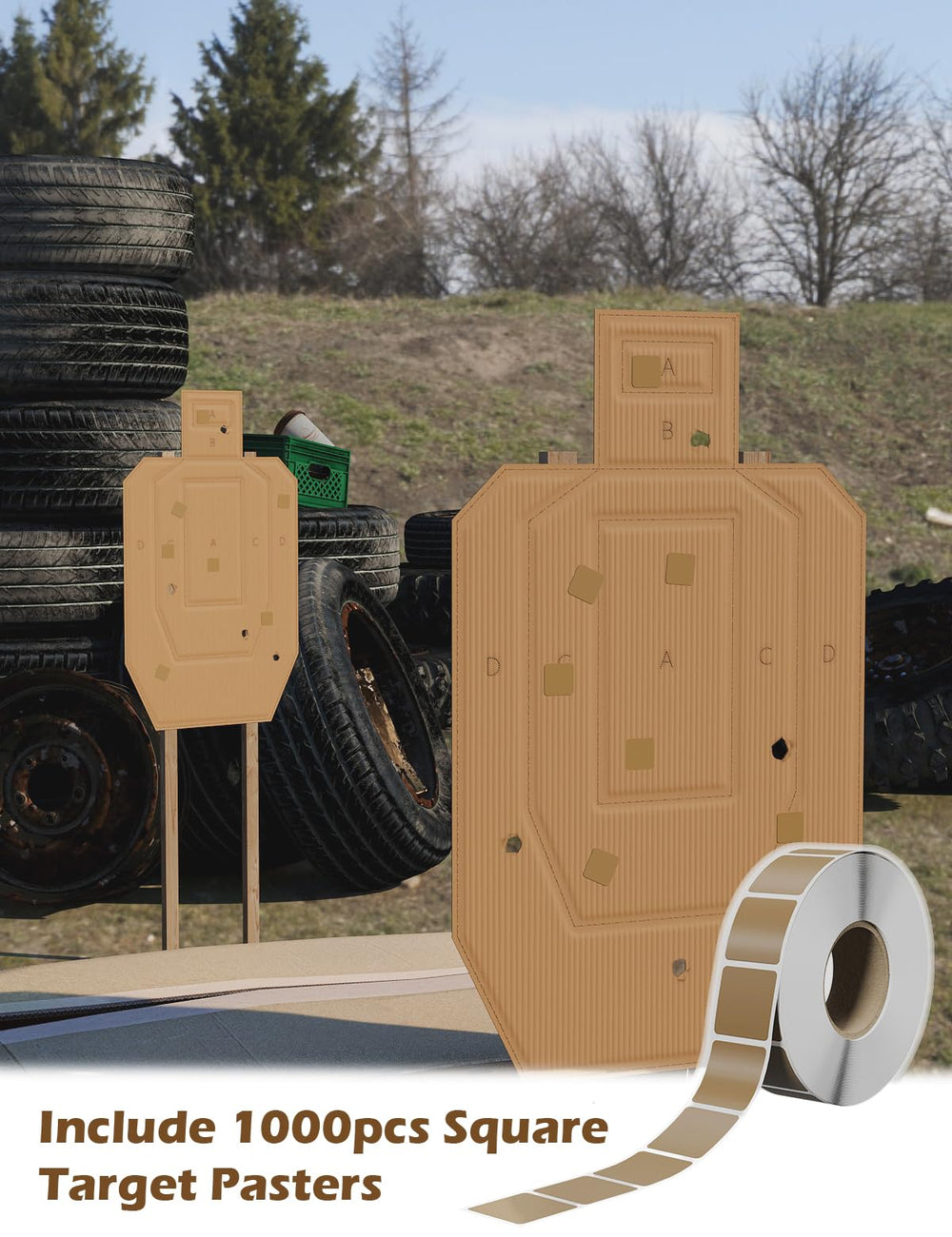 LAKINGO 1000 pasters with targets to patch hits and extend life.