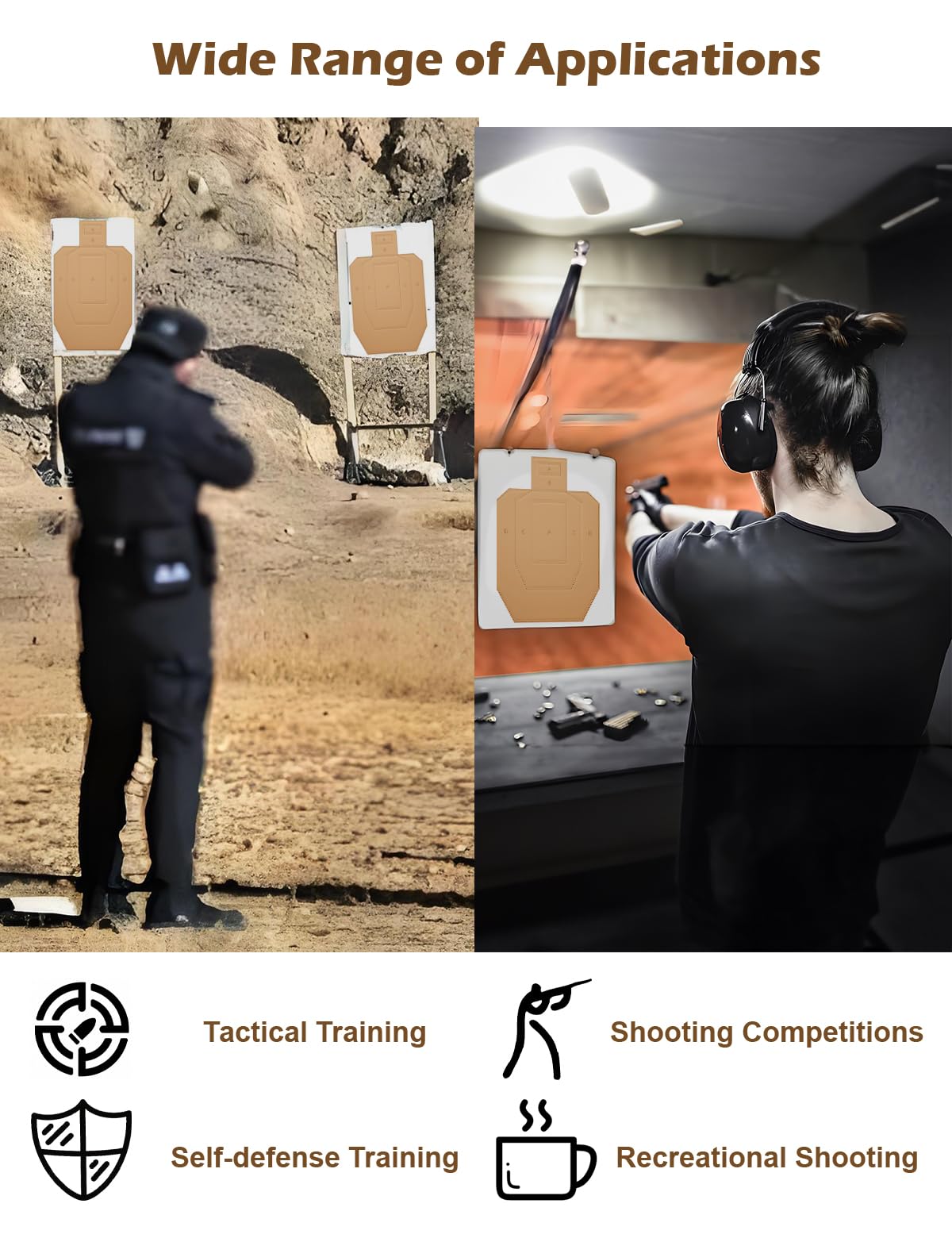 LAKINGO indoor-outdoor targets perform in varied weather and ranges.