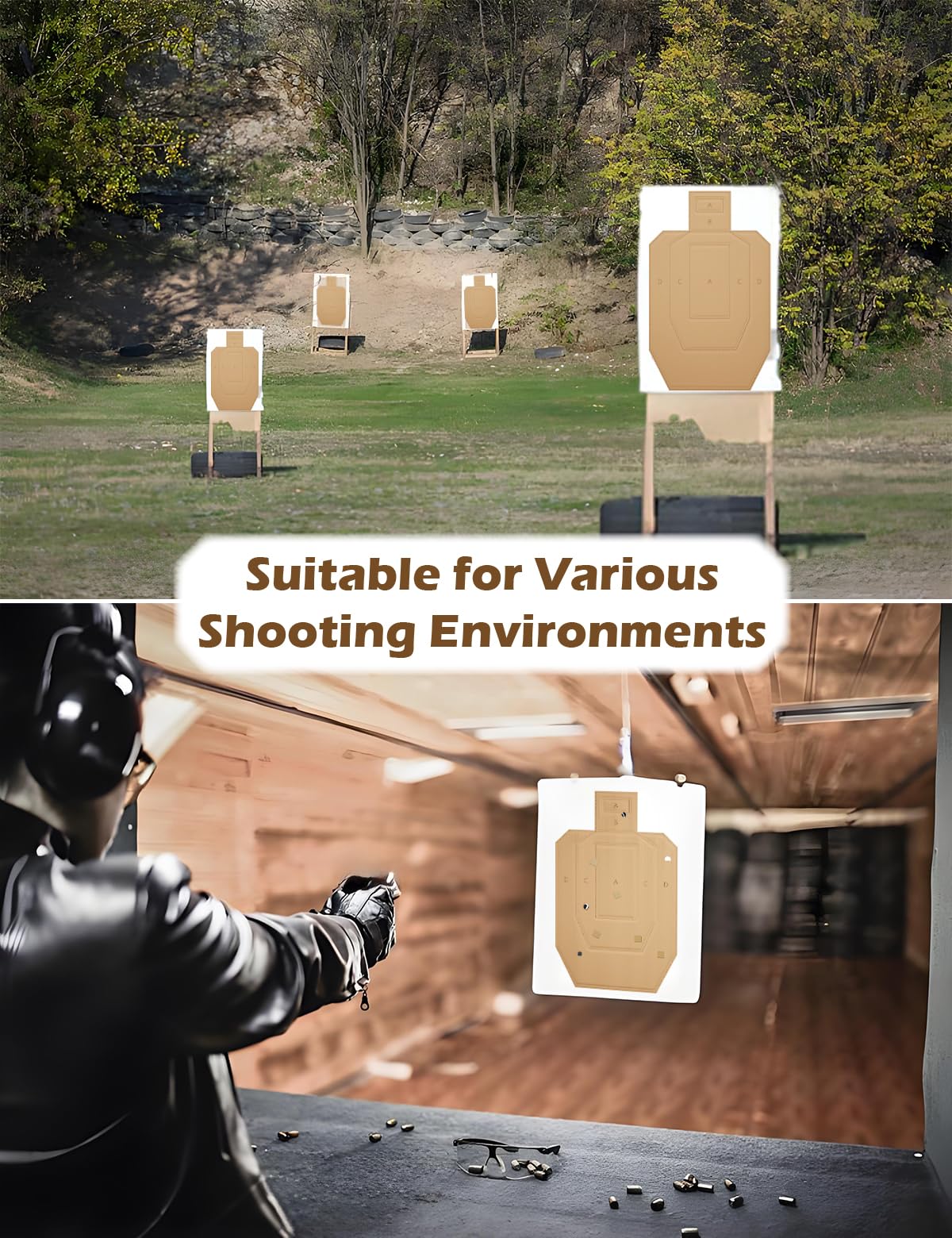 LAKINGO tactical drills-ready silhouettes for versatile shooting practice.