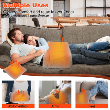 LAMA Foot Warmer side view demonstrates slim profile for under-desk comfort