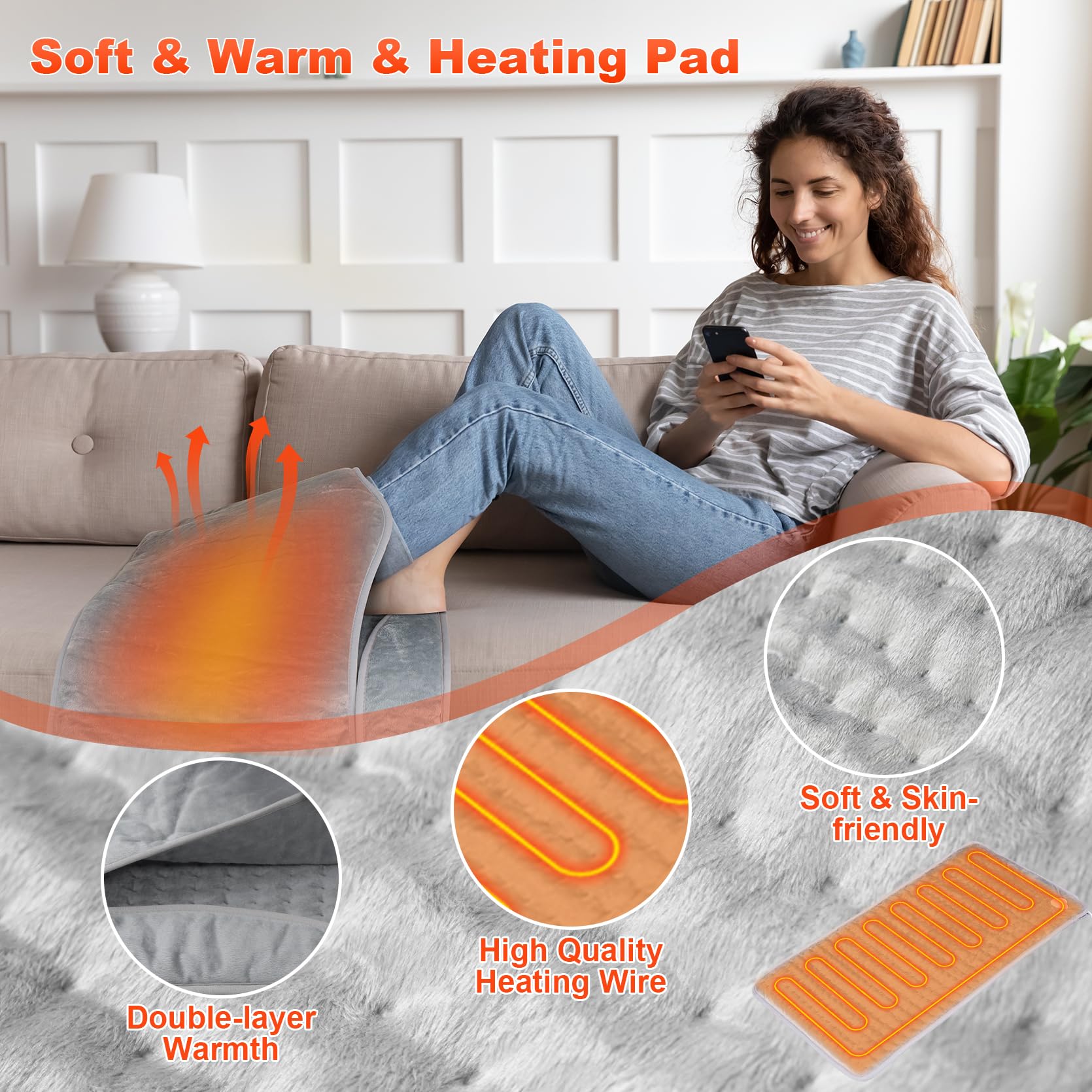 LAMA Foot Warmer inner coral fleece lining feels soft and cozy