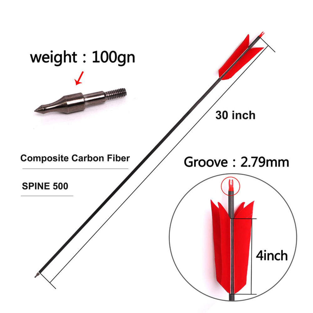 Lamehfyo carbon arrow shaft shows straightness and durability for target shooting