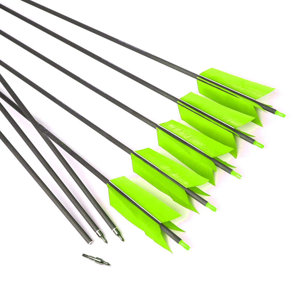 Lamehfyo Flu-Flu arrows with four turkey feathers for balanced outdoor control.