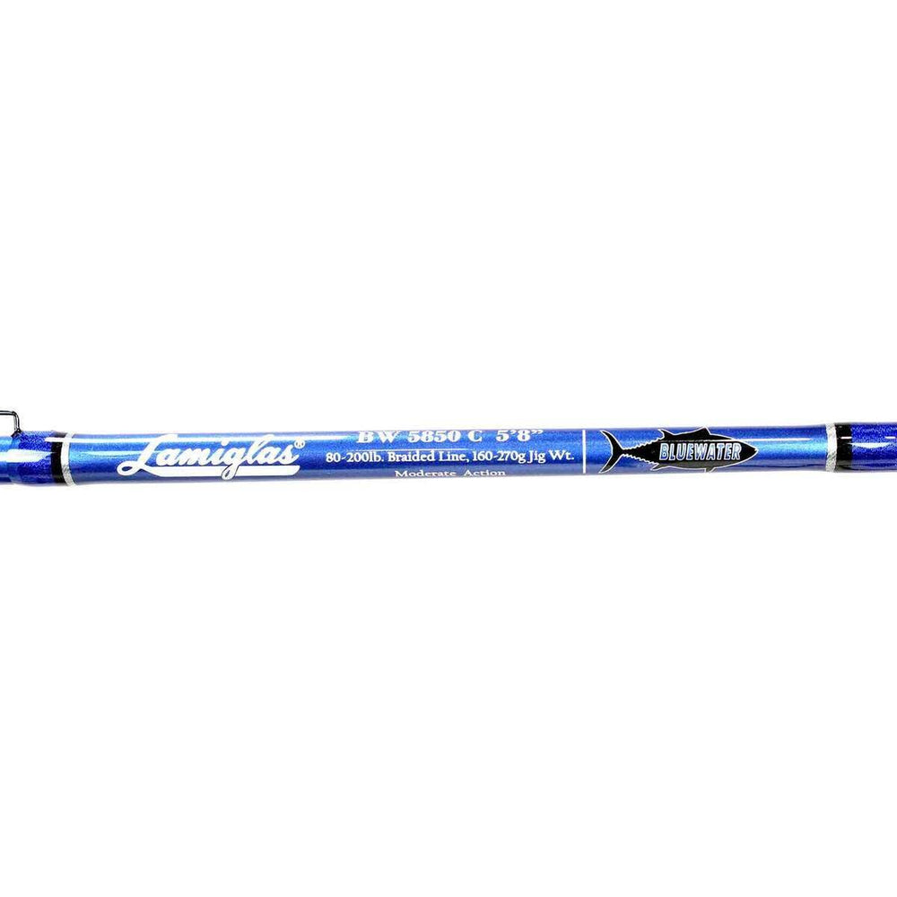 Lamiglas Blue Water USA design highlights premium construction and aqua finish.