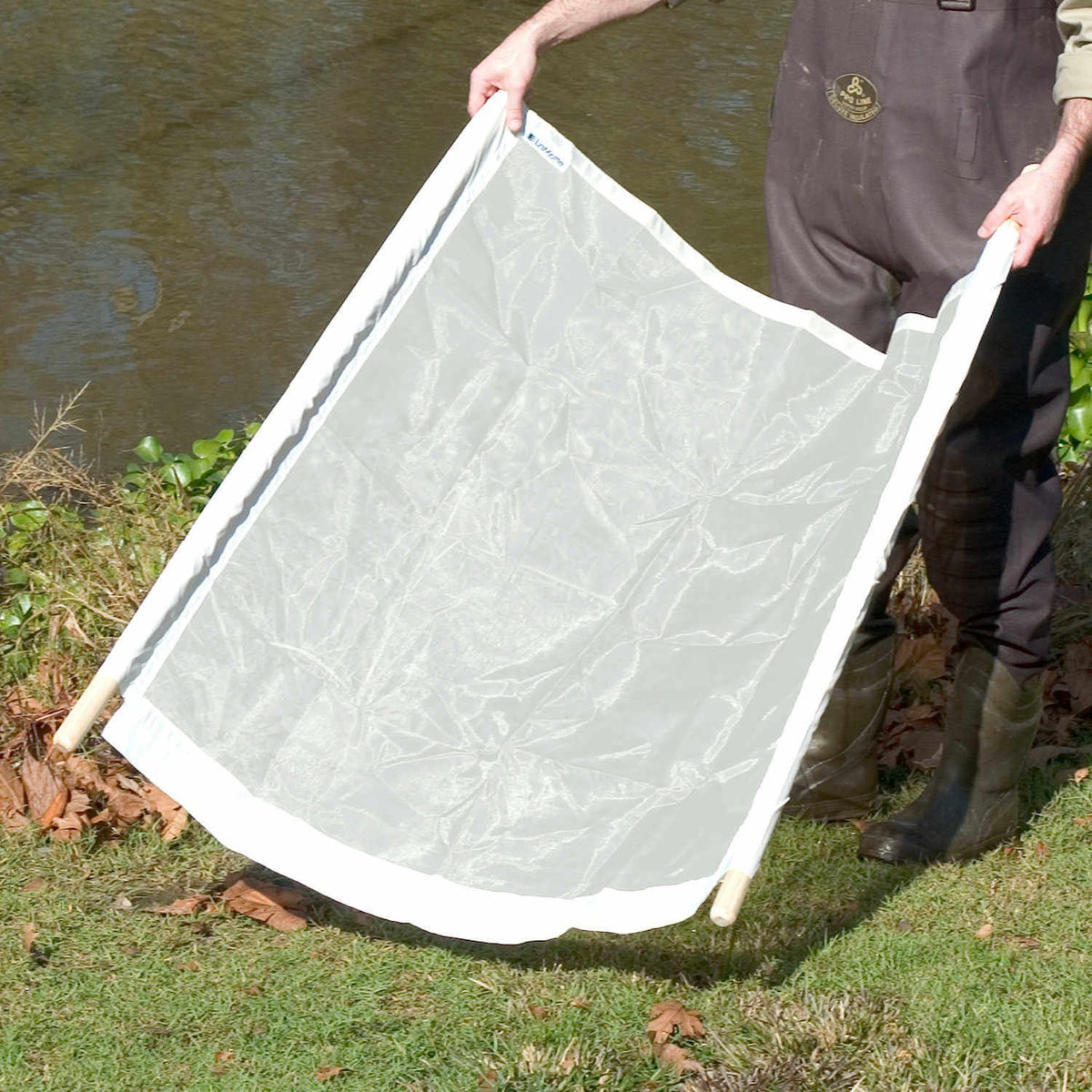 LaMotte Kick Net 0021 with a 1x1 m white net for standardized stream sampling