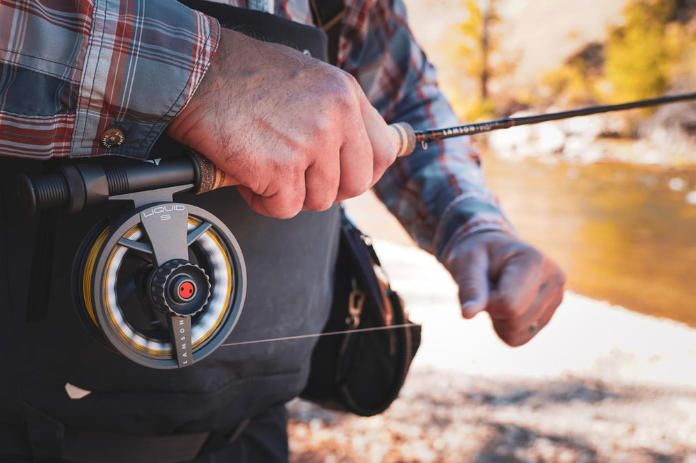 LAMSON Liquid 3+ S-Series allwater design seen in saltwater-ready construction and versatile use.