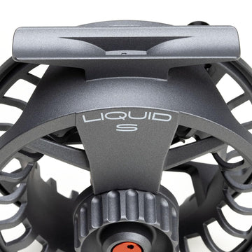 LAMSON Liquid 3+ S-Series frame close-up emphasizing rugged pressure cast aluminum durability.