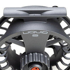 LAMSON Liquid 3+ S-Series frame close-up emphasizing rugged pressure cast aluminum durability.