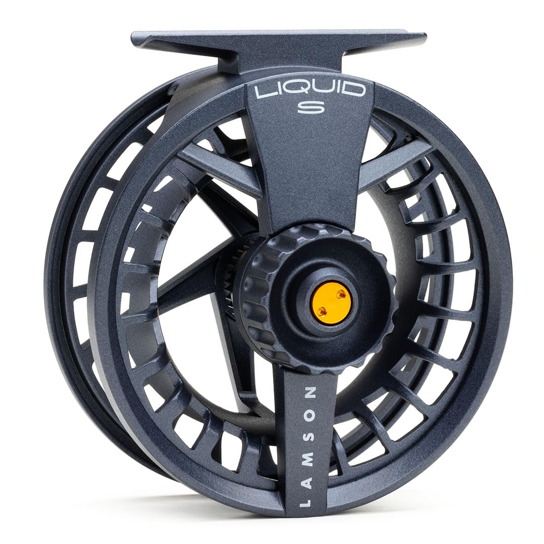 LAMSON Liquid -3+ S-Series reel Daybreak front view shows lightweight, versatile design.