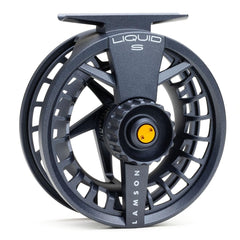 LAMSON Liquid -3+ S-Series reel Daybreak front view shows lightweight, versatile design.