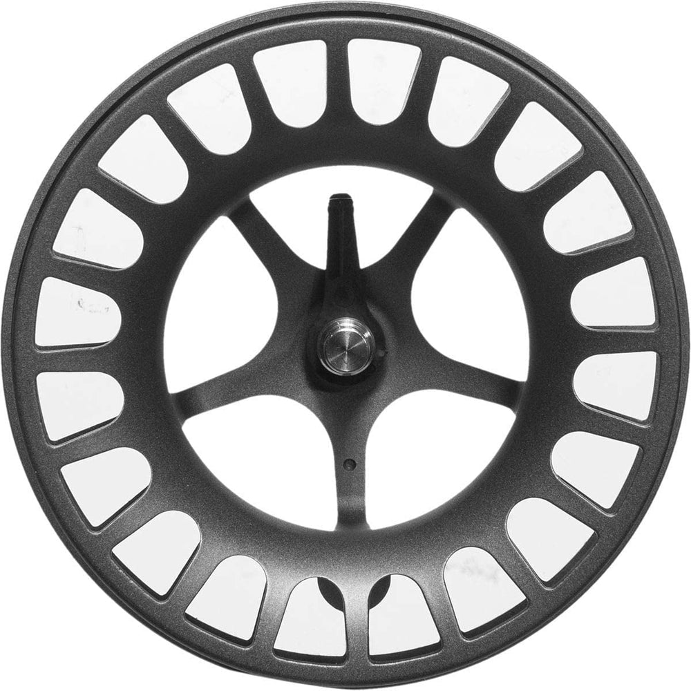 LAMSON Liquid Smoke spool arbor view illustrating smooth rotation and robust construction.