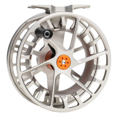 Lamson Speedster S-Series inboard handle improves balance for comfortable casting.