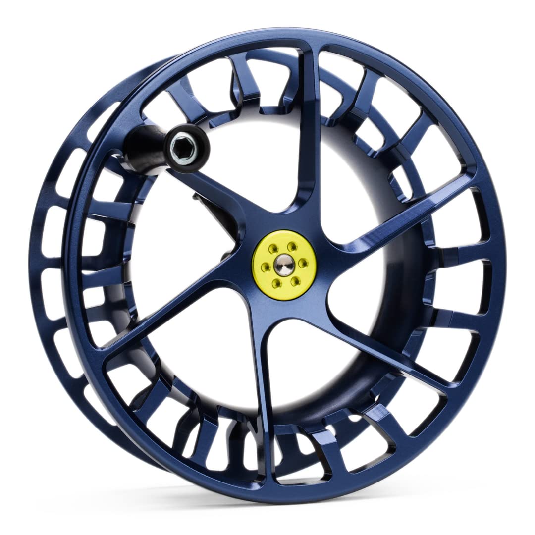 Lamson Speedster S-Series spool in midnight for all-water use with fast retrieve and light weight