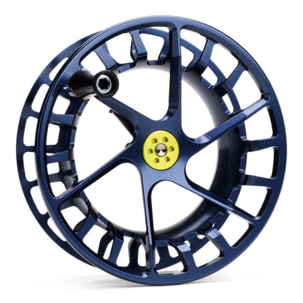 Lamson Speedster S-Series spool in midnight for all-water use with fast retrieve and light weight