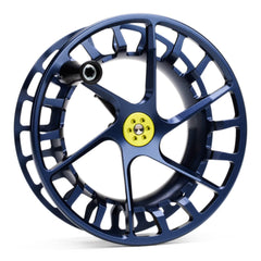 Lamson Speedster S-Series spool in midnight for all-water use with fast retrieve and light weight
