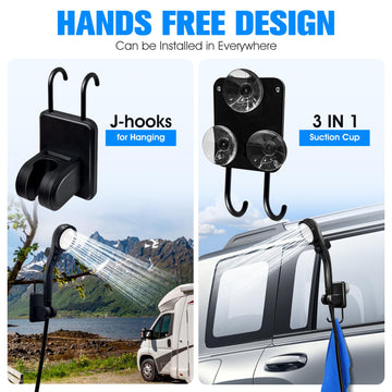 LanBlu portable shower heater grid bag protects against debris during use.