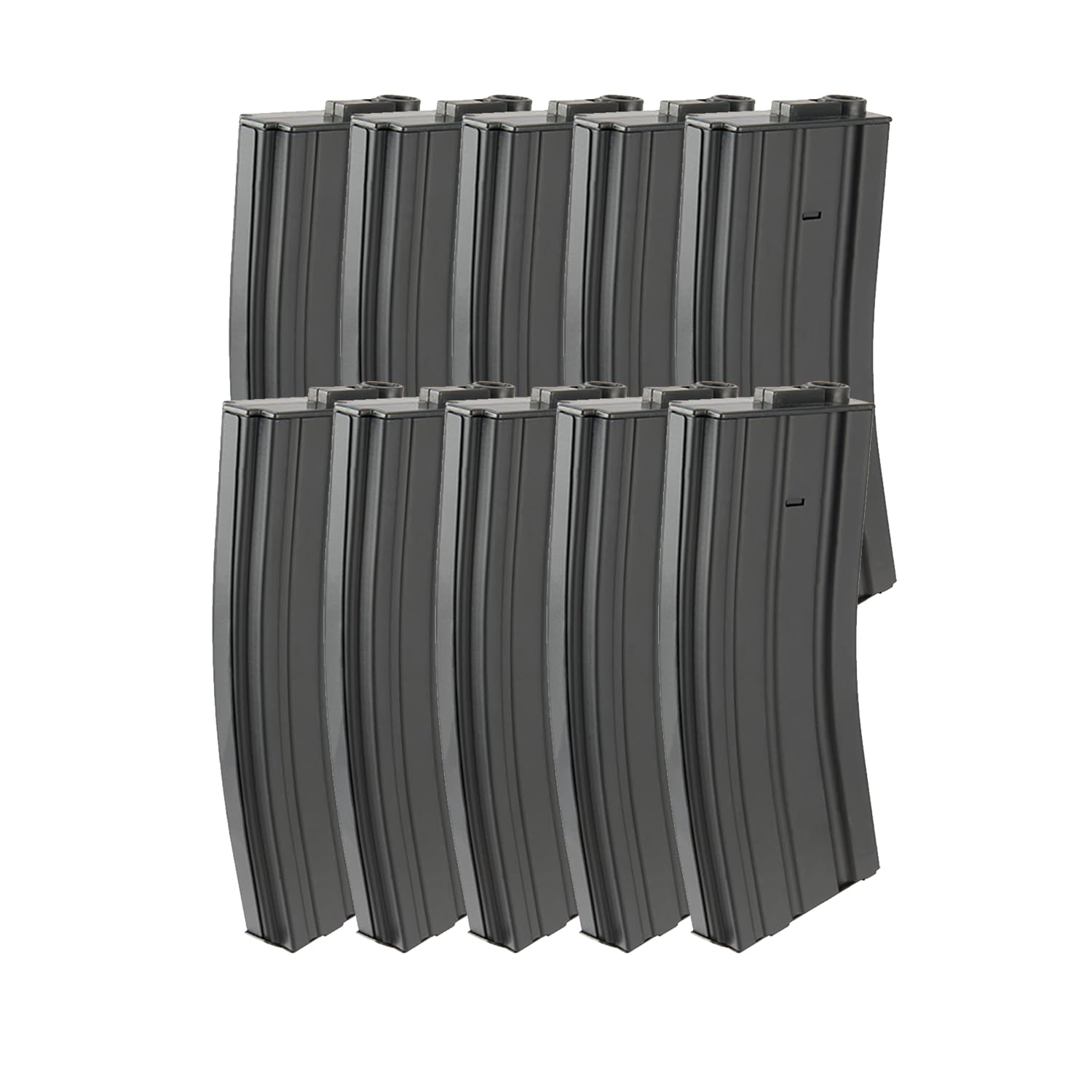 Lancer Tactical 120-round mid-cap G2 steel magazine shown for reliable M4 AEG compatibility.