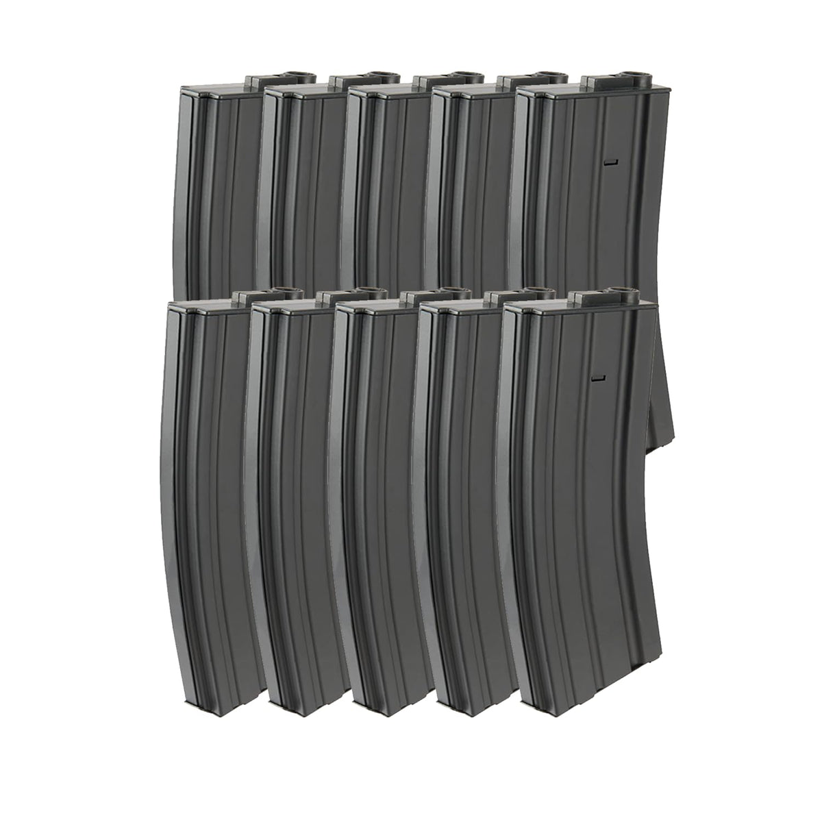 Lancer Tactical 120-round mid-cap G2 steel magazine shown for reliable M4 AEG compatibility.