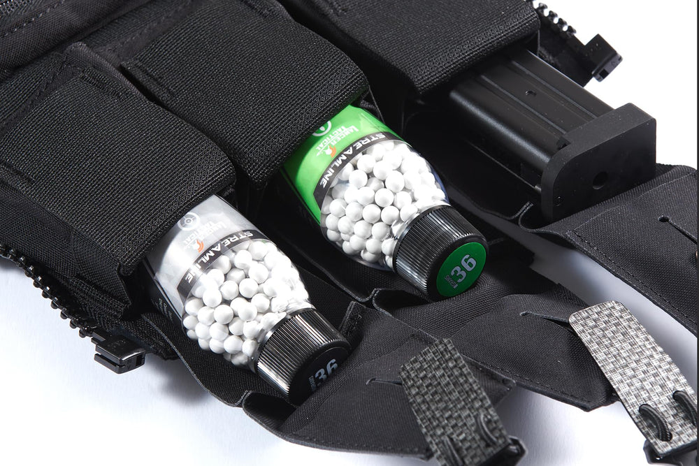 Lancer Tactical accuracy-focused BBs emphasize tight grouping and potential range improvement.