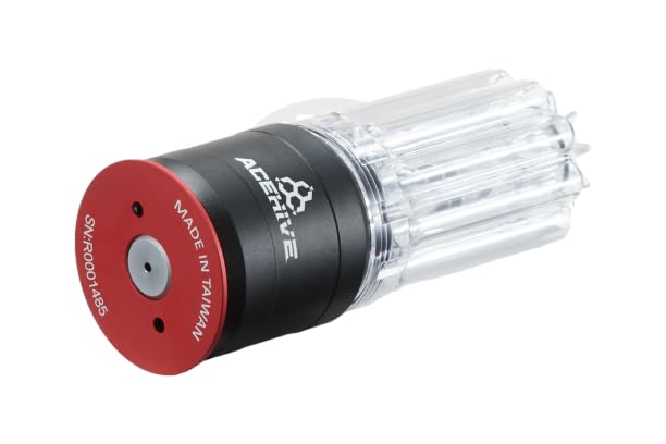 Lancer Tactical Ace X Tech 40mm grenade red side view for quick reload access.