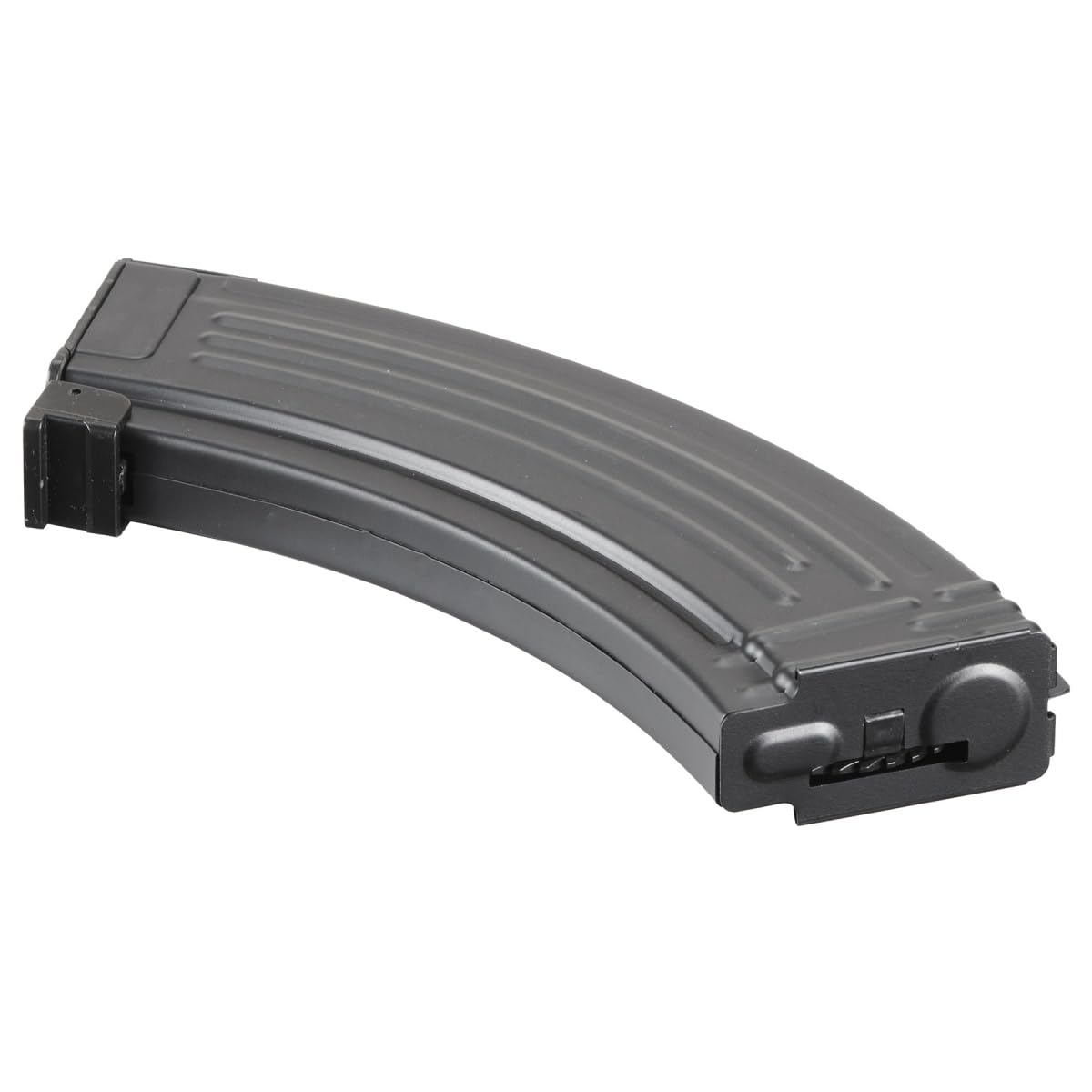 Lancer Tactical AK Gen 2 install view, easy to attach for rapid reloads.