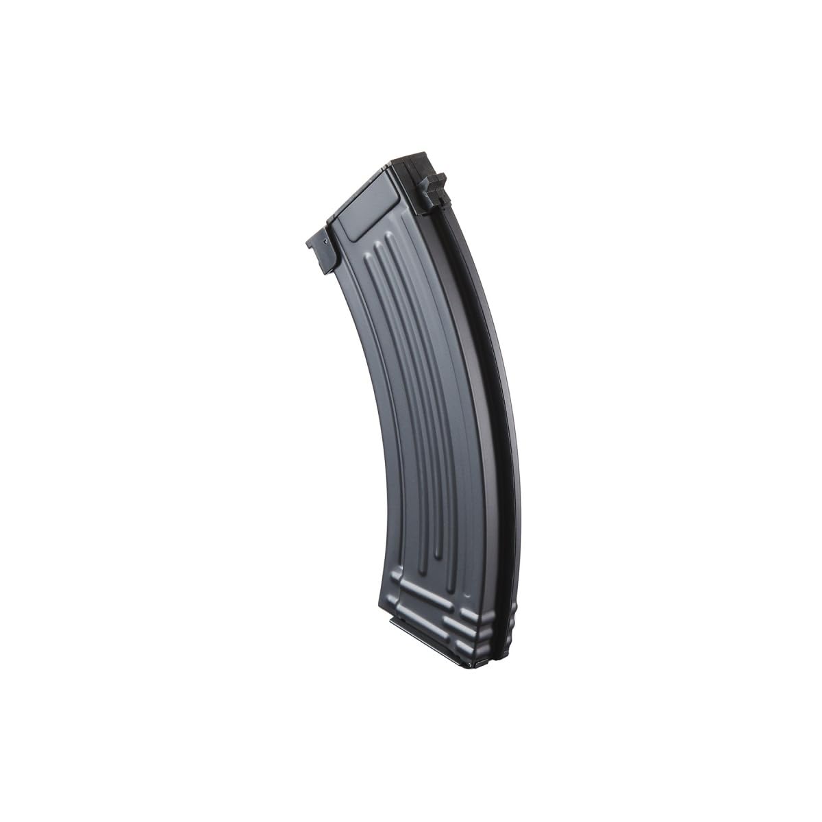 Lancer Tactical AK Gen 2 magazine with winding wheel for fast BB loading during gameplay.