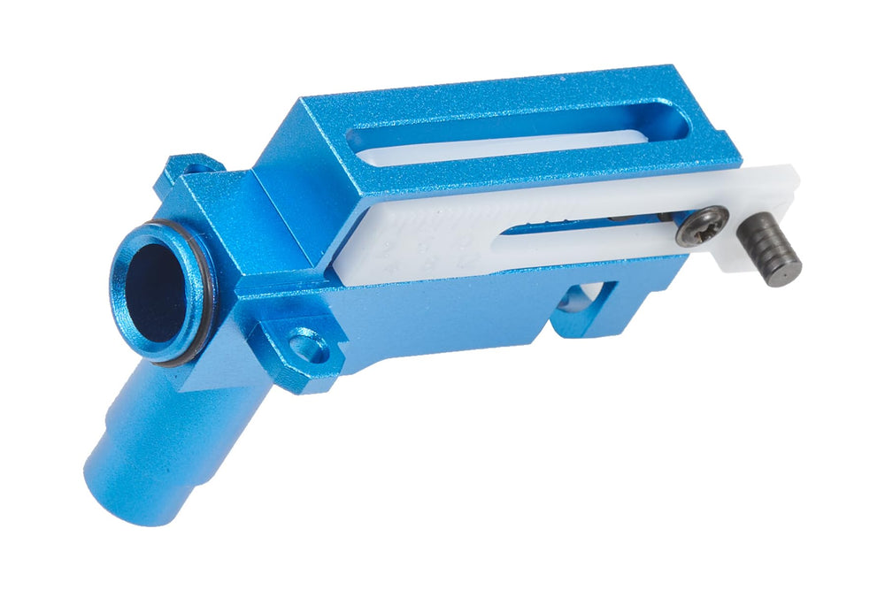 Lancer Tactical blue AK hop-up unit includes clip, inner barrel ring, bucking, nub