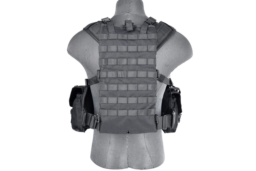 Lancer Tactical chest rig padded shoulder straps for comfortable all-day wear.