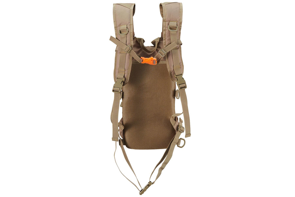 Lancer Tactical front PALS webbing with utility pouch for quick access.