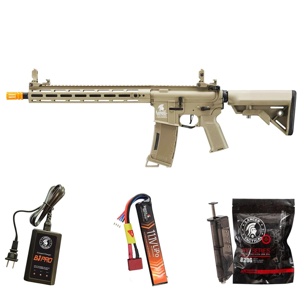 Lancer Tactical Gen 3 Hellion trigger with M-LOK rail for rapid-fire setups.