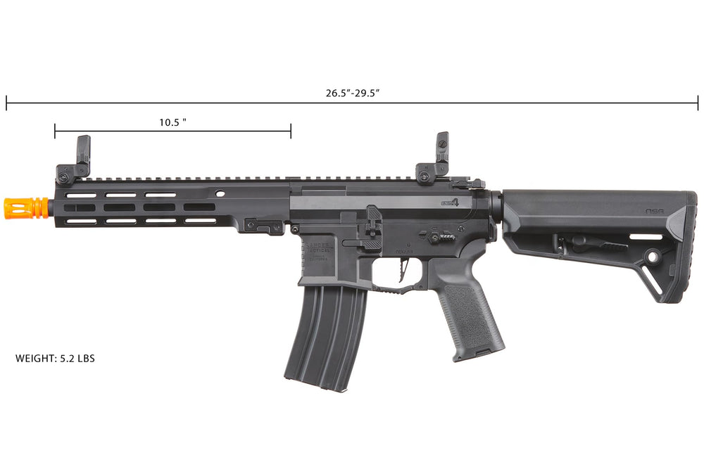 Lancer Tactical Nebula II ETU Predator Stalker programmable trigger supports dynamic firing modes.
