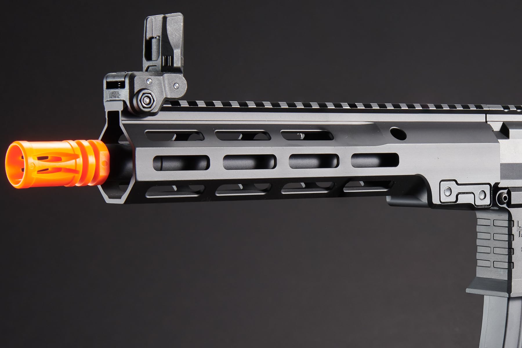 Lancer Tactical Nebula II ETU Predator Stalker Delta stock with easy battery access.