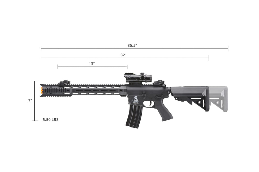 Lancer Tactical Gen II Interceptor glove-friendly trigger guard increases comfort.