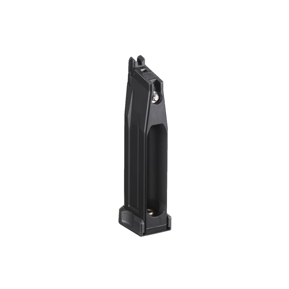 Side view of Lancer Tactical Heracles Hi-Capa CO2 magazine showing feed valve for reliable feeding