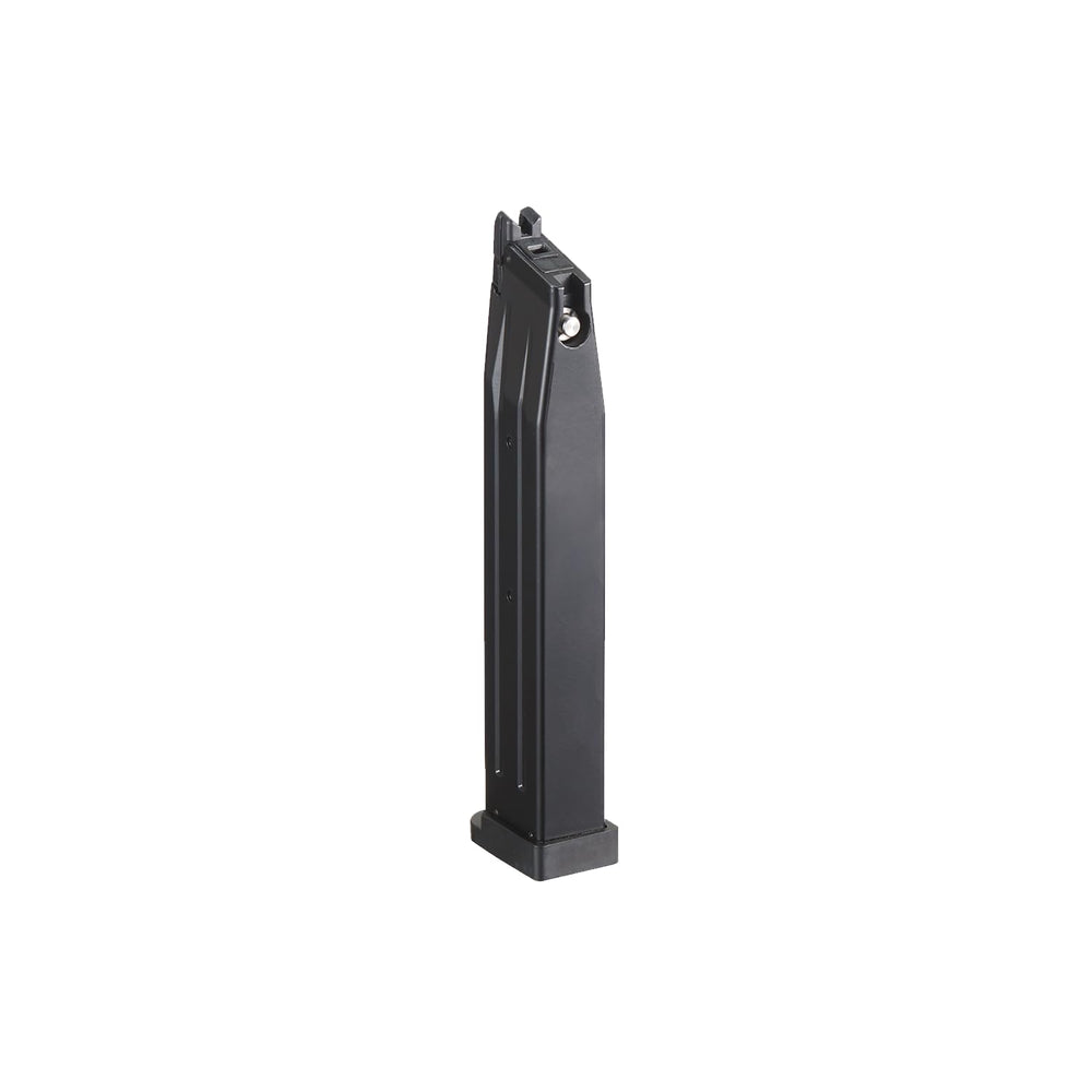 Knightshade 45-round Hi-Capa mag—green gas compatibility for field use.