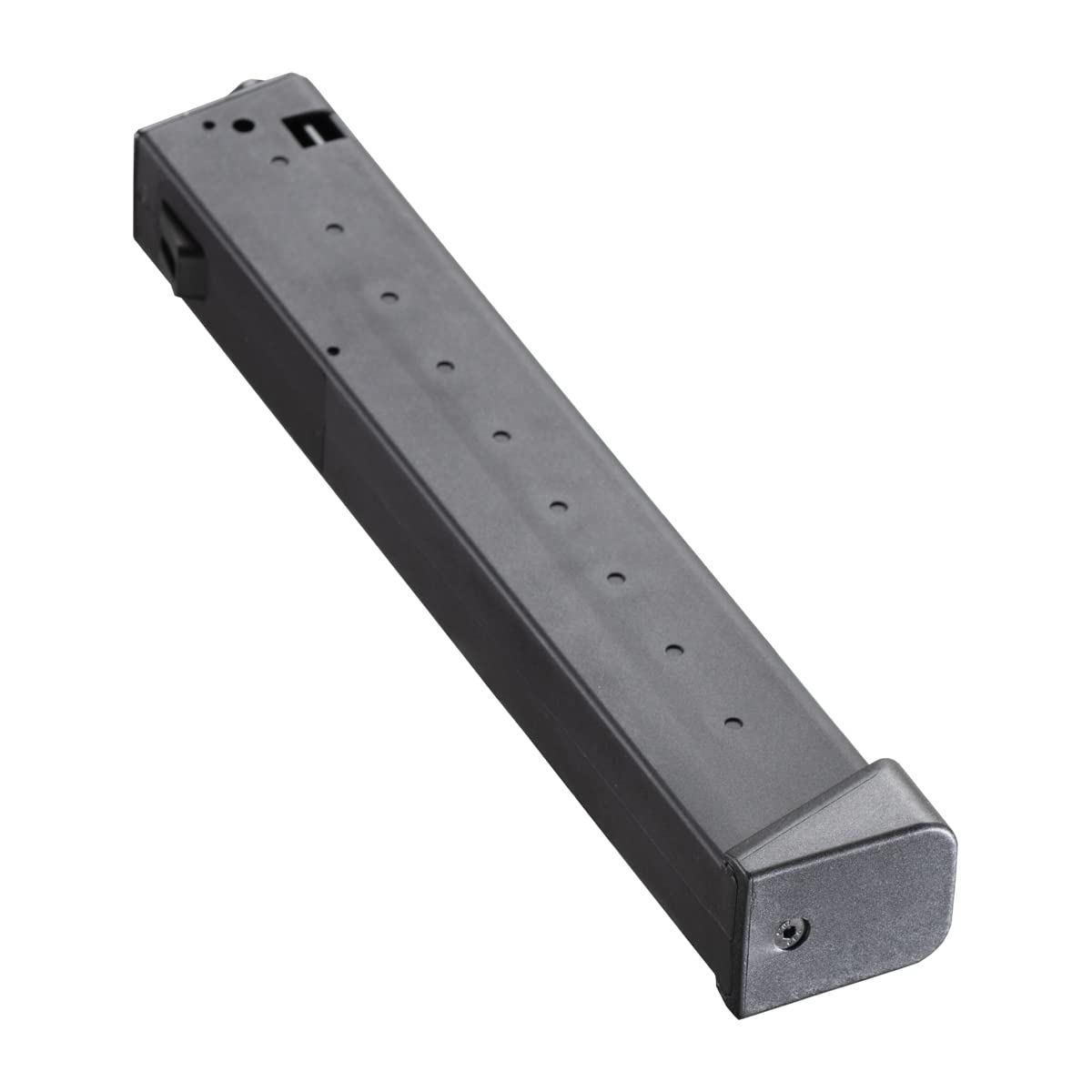 LT-35 120-round mag rear view, compact design supports quick reloads.