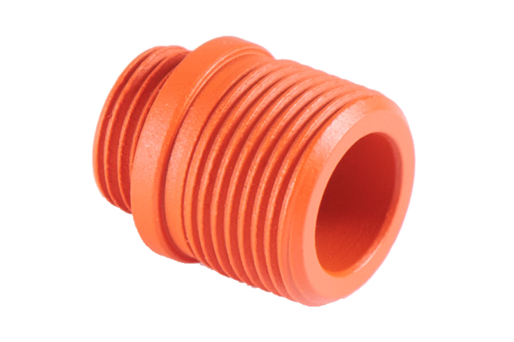 Lancer Tactical LTX-6B Knightshade orange adapter side view highlighting durable metal construction for tracer setups.