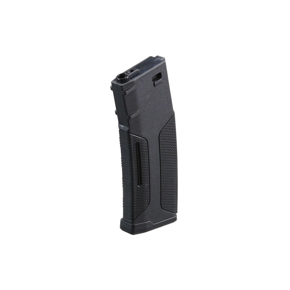 Lancer Tactical M4 mid-cap mag feed compatibility enables quick reloading with speedloaders