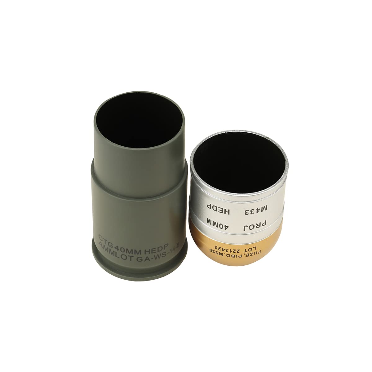 Studio shot of Lancer Tactical dummy shells for display and set dressing.