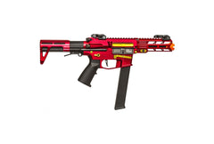 Lancer Tactical Nemesis X9 PDW rear view highlights adjustable stock for comfort