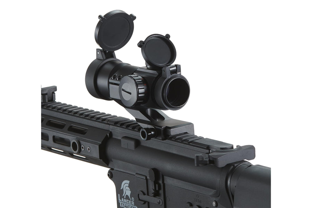 Lancer Tactical red/green dot optic withstands recoil for consistent accuracy