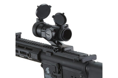 Lancer Tactical red/green dot optic withstands recoil for consistent accuracy