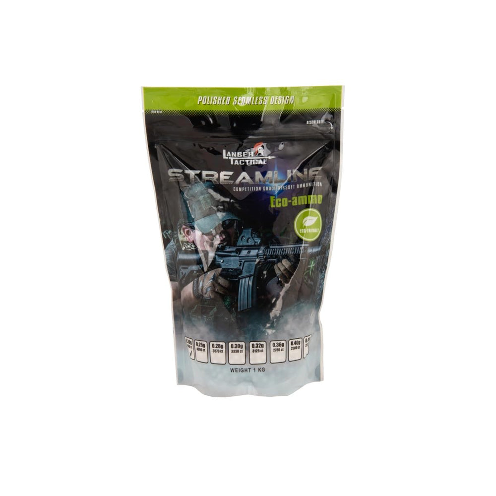 Lancer Tactical white BBs 3-pack container for easy loading and transport.