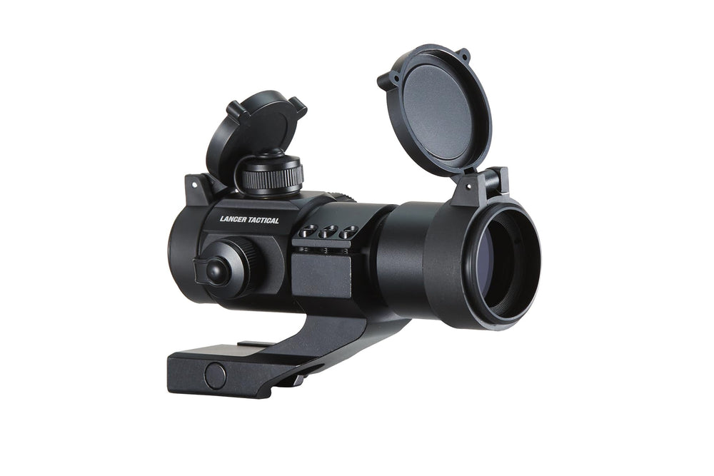 Lancer Tactical red/green dot steel optic sight with wide field of view for fast target acquisition